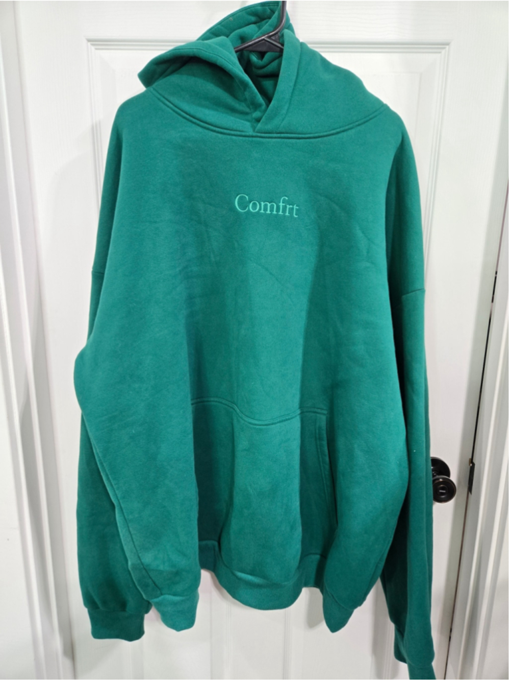 Women's Comfrt Green Pullover Hoodie Sweatshirt Size 3XL